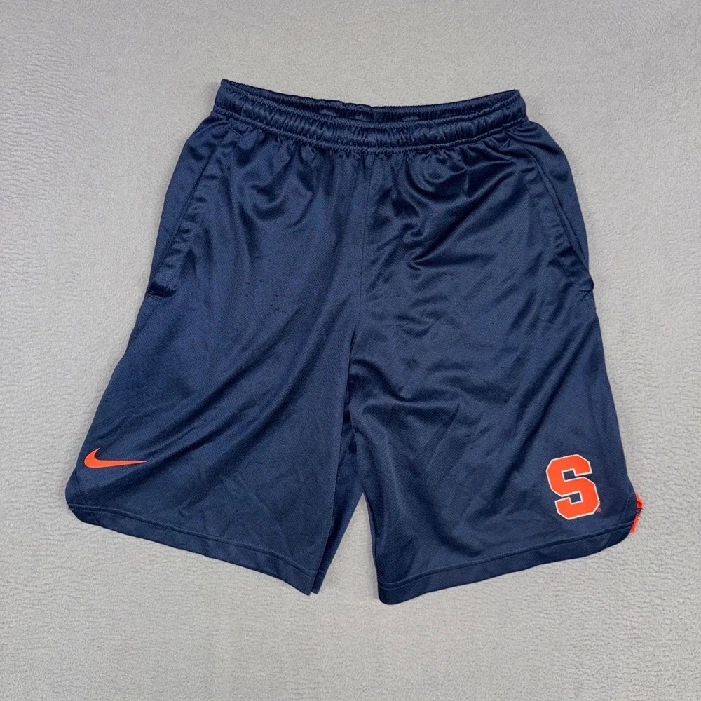 Nike Shorts Mens Small Navy Blue Syracuse Orange Dri-FIT Athletic Basketball